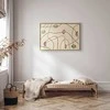 Artgeist Plakatas - Lines and Shapes - a bead labyrinth on a pale, worn background