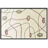 Artgeist Plakatas - Lines and Shapes - a bead labyrinth on a pale, worn background