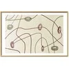 Artgeist Plakatas - Lines and Shapes - a bead labyrinth on a pale, worn background