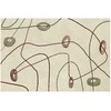 Artgeist Plakatas - Lines and Shapes - a bead labyrinth on a pale, worn background