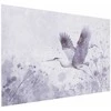 Artgeist Plakatas - Majestic Flight - crane in flight in a monochromatic, cool color palette