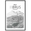Artgeist Plakatas - Majestic mountain peak Elbrus mountain crown mountain landscape