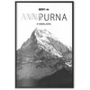Artgeist Plakatas - Majestic mountain peak Annapurna mountain crown mountain landscape