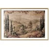 Artgeist Plakatas - Mediterranean Landscape - Old Tapestry with a Hill and Lake