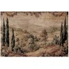 Artgeist Plakatas - Mediterranean Landscape - Old Tapestry with a Hill and Lake
