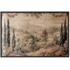 Artgeist Plakatas - Mediterranean Landscape - Old Tapestry with a Hill and Lake