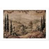 Artgeist Plakatas - Mediterranean Landscape - Old Tapestry with a Hill and Lake