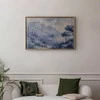 Artgeist Plakatas - Mėlyna Bay - Italian Landscape of Lake Como Painted in Mėlyna Ink