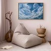 Artgeist Plakatas - Mėlyna Sky Breaking Through Baltas, Fluffy Clouds