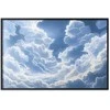 Artgeist Plakatas - Mėlyna Sky Breaking Through Baltas, Fluffy Clouds