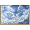 Artgeist Plakatas - Mėlyna Sky Breaking Through Baltas, Fluffy Clouds