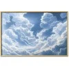 Artgeist Plakatas - Mėlyna Sky Breaking Through Baltas, Fluffy Clouds