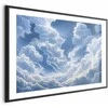 Artgeist Plakatas - Mėlyna Sky Breaking Through Baltas, Fluffy Clouds