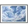 Artgeist Plakatas - Mėlyna Sky Breaking Through Baltas, Fluffy Clouds