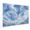 Artgeist Plakatas - Mėlyna Sky Breaking Through Baltas, Fluffy Clouds