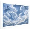 Artgeist Plakatas - Mėlyna Sky Breaking Through Baltas, Fluffy Clouds