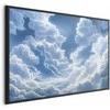 Artgeist Plakatas - Mėlyna Sky Breaking Through Baltas, Fluffy Clouds