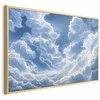 Artgeist Plakatas - Mėlyna Sky Breaking Through Baltas, Fluffy Clouds