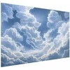 Artgeist Plakatas - Mėlyna Sky Breaking Through Baltas, Fluffy Clouds
