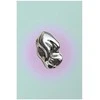Artgeist Plakatas - Metallic Form - abstract sculpture on a mint background with a violetinė halo
