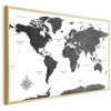 Artgeist Plakatas - Monochromatic Map