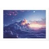 Artgeist Plakatas - Night Concert in the Mountains: Clouds Illuminated by the Last Rays of the Sun