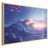 Artgeist Plakatas - Night Concert in the Mountains: Clouds Illuminated by the Last Rays of the Sun