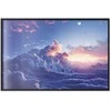 Artgeist Plakatas - Night Concert in the Mountains: Clouds Illuminated by the Last Rays of the Sun