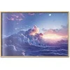 Artgeist Plakatas - Night Concert in the Mountains: Clouds Illuminated by the Last Rays of the Sun