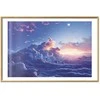 Artgeist Plakatas - Night Concert in the Mountains: Clouds Illuminated by the Last Rays of the Sun