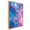 Artgeist Plakatas - Night Flows - abstract waves in shades of mėlynas and violetinė