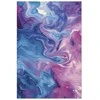 Artgeist Plakatas - Night Flows - abstract waves in shades of mėlynas and violetinė
