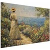 Artgeist Plakatas - Nostalgic impression - a pensive woman contemplating
