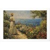 Artgeist Plakatas - Nostalgic impression - a pensive woman contemplating