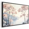 Artgeist Plakatas - Ocean Cliffs and Trees; Delicate Motif in Pastel Colors