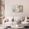 Artgeist Plakatas - Ocean Cliffs and Trees; Delicate Motif in Pastel Colors