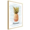 Artgeist Plakatas - Pineapple and Stripes