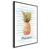 Artgeist Plakatas - Pineapple and Stripes