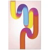 Artgeist Plakatas - Rainbow Tubes - abstract illustration with colorful gradients