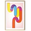 Artgeist Plakatas - Rainbow Tubes - abstract illustration with colorful gradients
