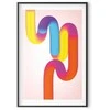 Artgeist Plakatas - Rainbow Tubes - abstract illustration with colorful gradients