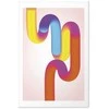 Artgeist Plakatas - Rainbow Tubes - abstract illustration with colorful gradients