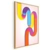 Artgeist Plakatas - Rainbow Tubes - abstract illustration with colorful gradients