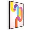 Artgeist Plakatas - Rainbow Tubes - abstract illustration with colorful gradients