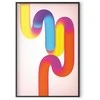 Artgeist Plakatas - Rainbow Tubes - abstract illustration with colorful gradients
