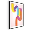 Artgeist Plakatas - Rainbow Tubes - abstract illustration with colorful gradients