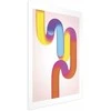 Artgeist Plakatas - Rainbow Tubes - abstract illustration with colorful gradients