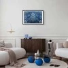 Artgeist Plakatas - Retro Ornament in Worn Blues