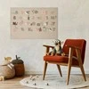 Artgeist Plakatas - rusvai gelsvas Alphabet
