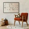 Artgeist Plakatas - rusvai gelsvas Alphabet